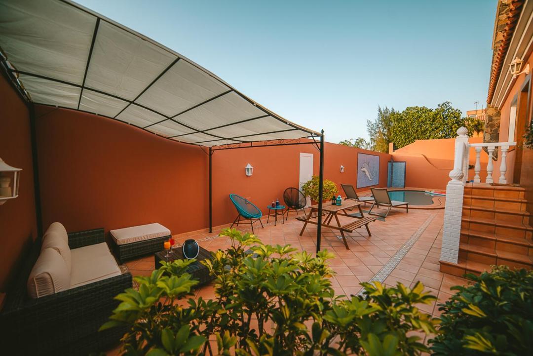 Villa Morada Sonneland Con Piscina Privada Climatizada 마스팔로마스 외부 사진